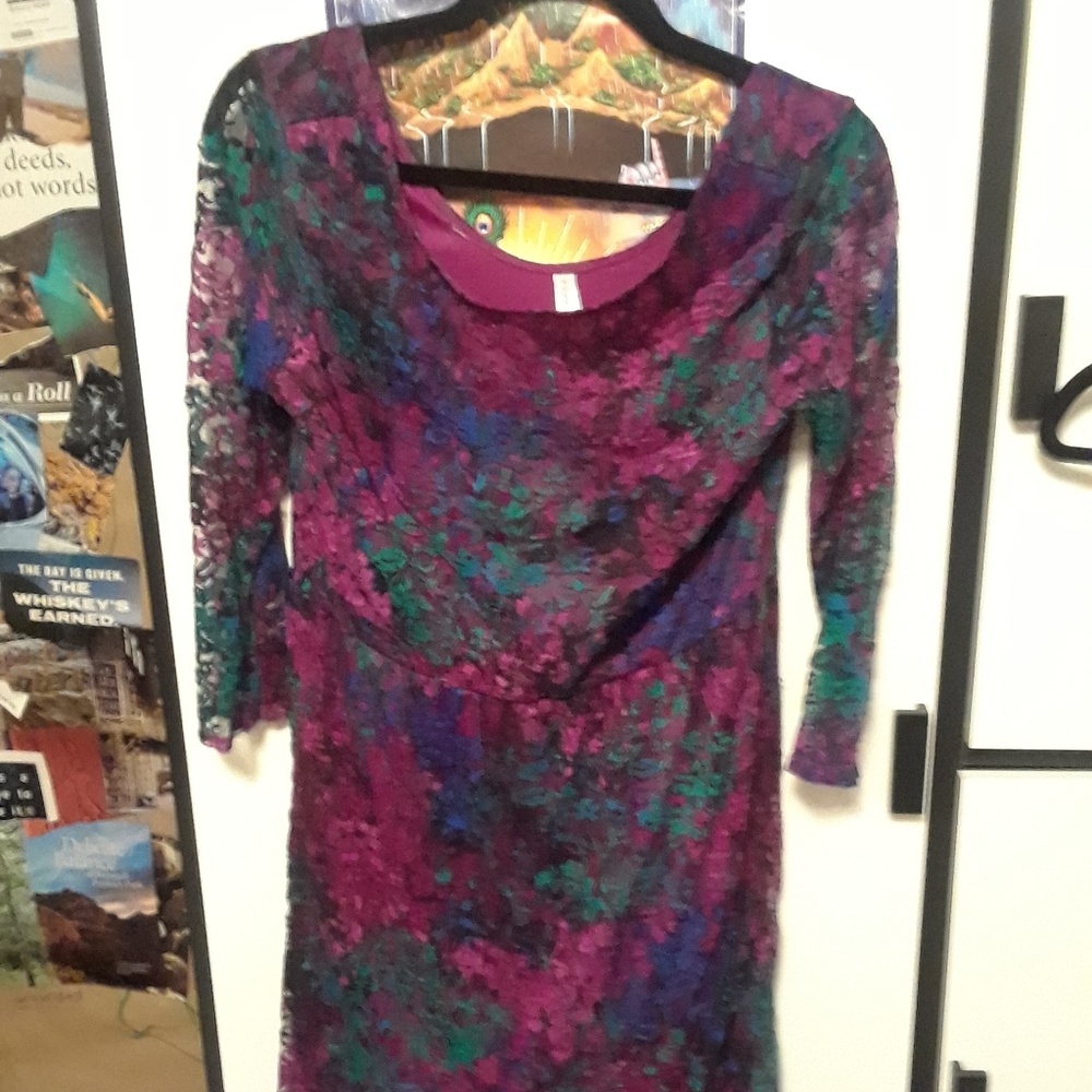 Lace multicolor Xhilaration dress Size L